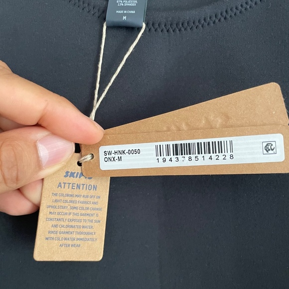 SKIMS Sport Swim Black Top - Picture 9 of 10